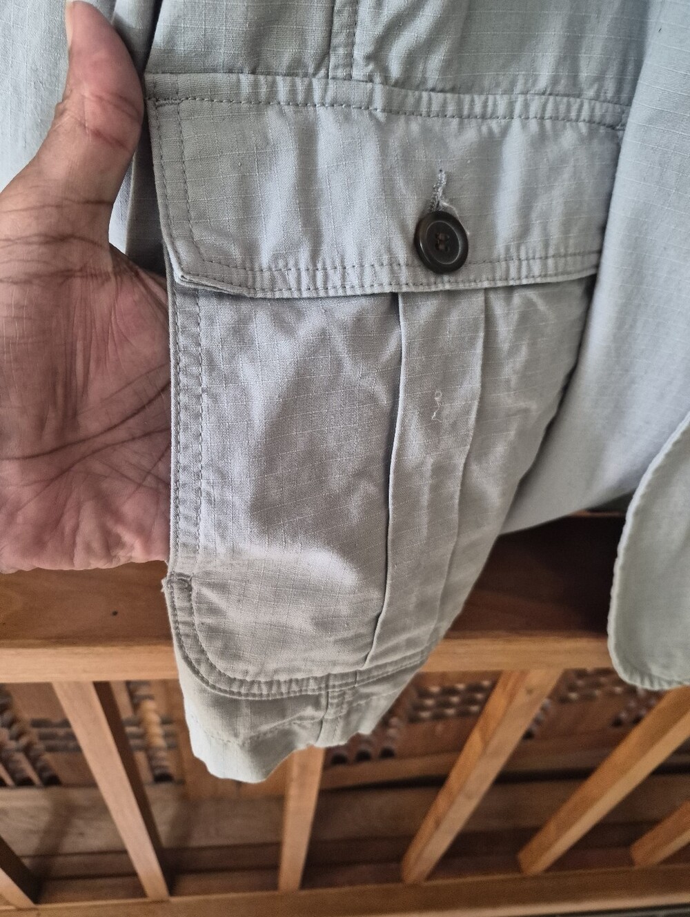 Vintage Y2K Travel Jacket By Haband, "Ripstop" Poplin, EIGHT Pockets, LIKE NEW! - Picture 15 of 16